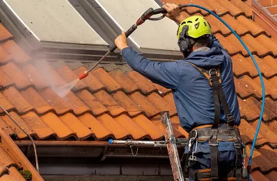 Démoussage et hydrofuge de toiture à Huismes